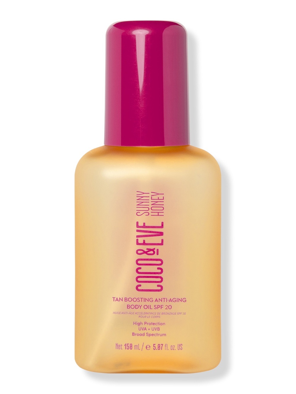 COCO & EVE Sunny Honey Tan-Boosting Body Oil — Pink & Gold
